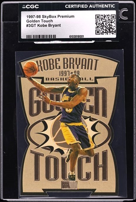 1997 Skybox Premium Golden Touch Die-Cut Kobe Bryant #3GT CGC AUTH