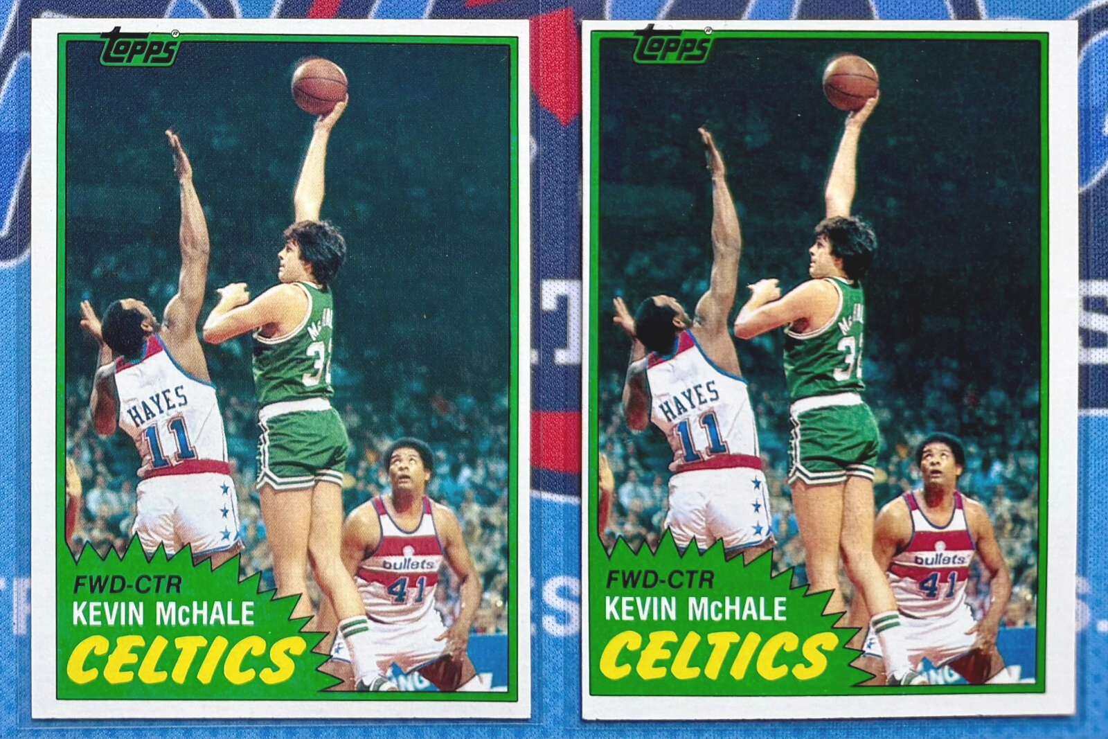 Lot of (2) Kevin McHale Topps Basketball #75 1981-82 Rookie RC 