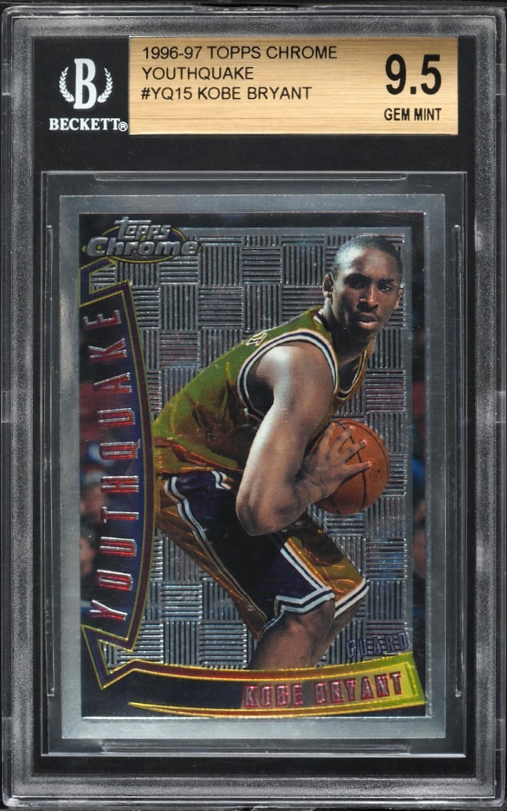 1996-97 Topps Chrome Youthquake #YQ15 Kobe Bryant Lakers RC Rookie